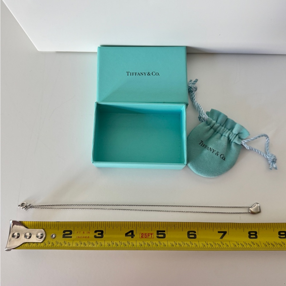 Authentic Tiffany&Co. Elsa Peretti Full Heart SV925 Pendant Necklace Box/Dustbag - Picture 5 of 8